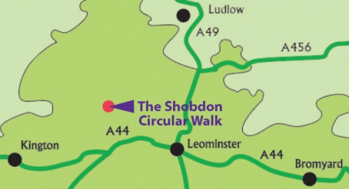 Shobdon location map