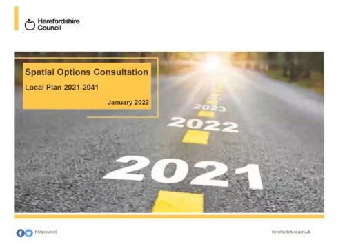 Spatial options consultation local plan 2021 2041