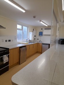 The kitchen at Stretton Sugwas Village Hall