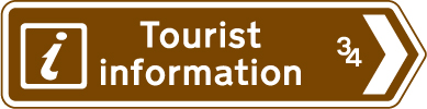 tourist info sign