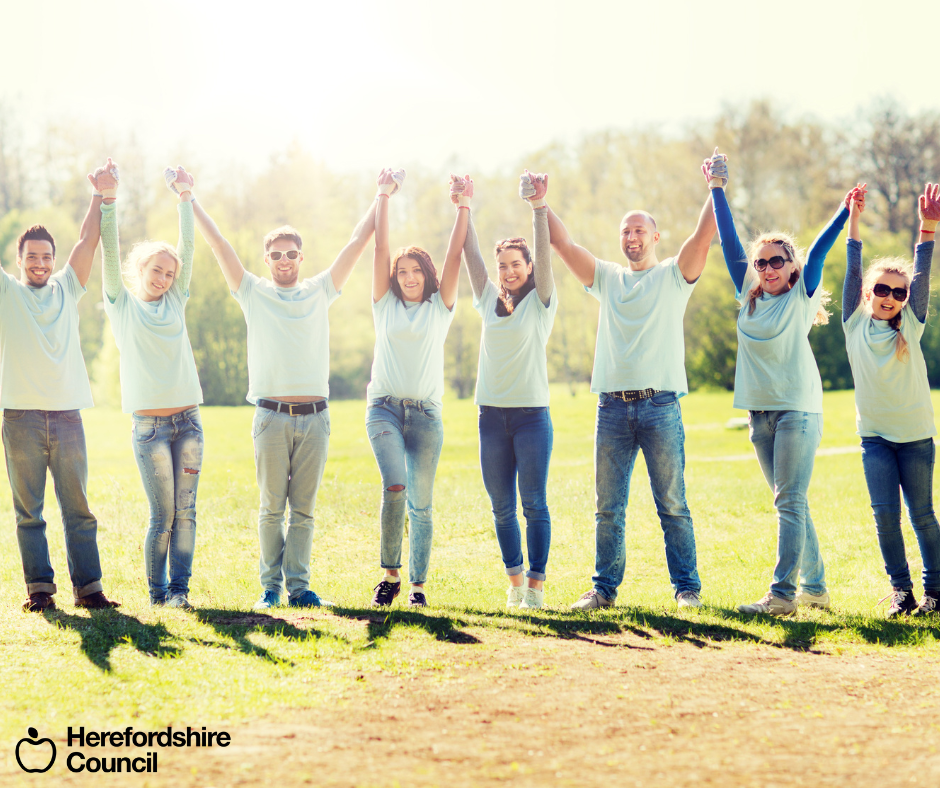 Stock image showing adults jumping for joy.