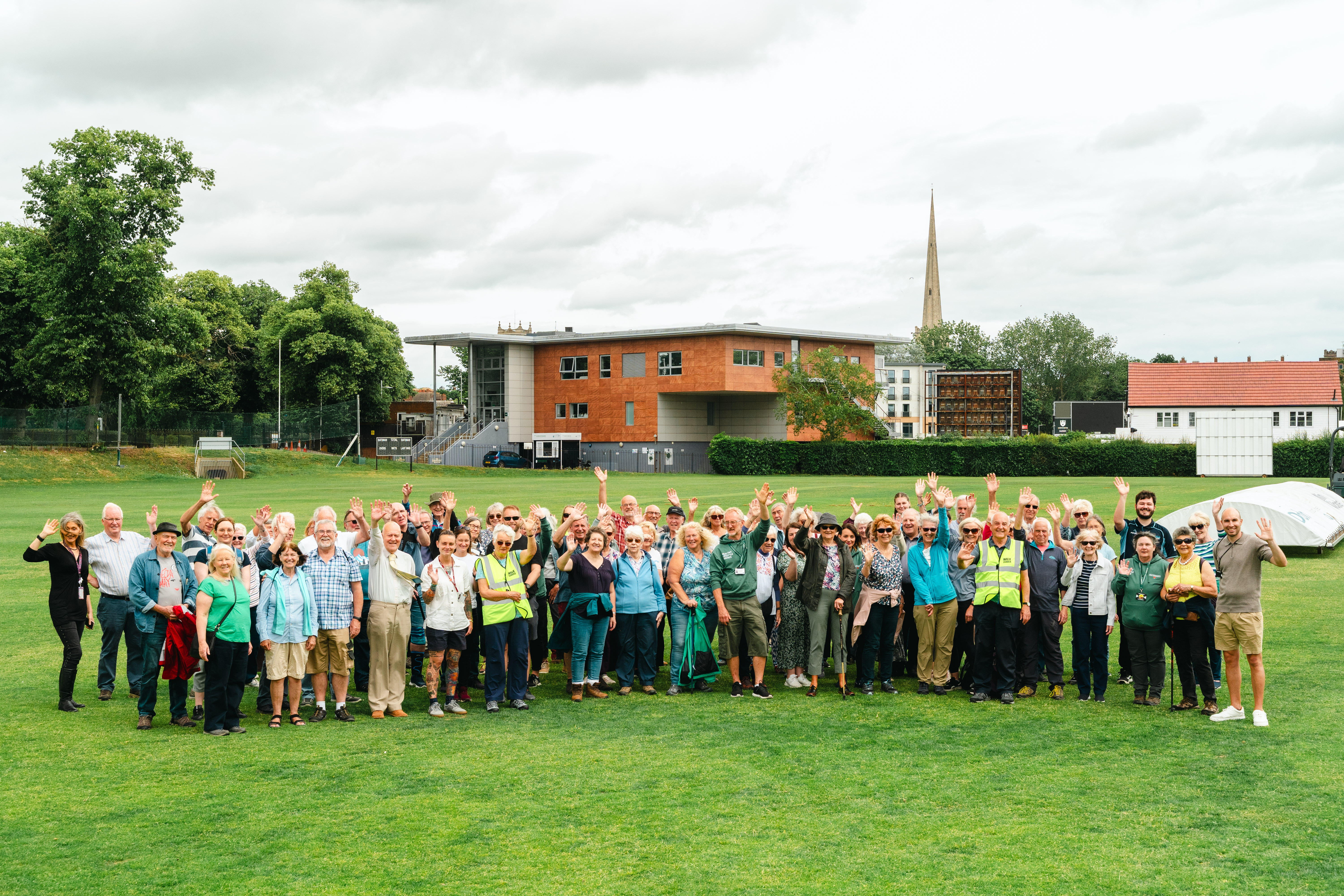 Group shot showing leaders from Herefordshire & Worcestershire Walk Leader Celebration Event