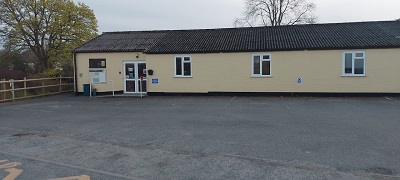 Wigmore Village Community Centre car park and entrance