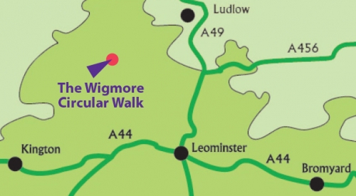 Wigmore location map section