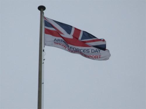 Afd flag flying
