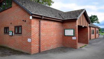 Photo of the outside of Dinedor Village Hall