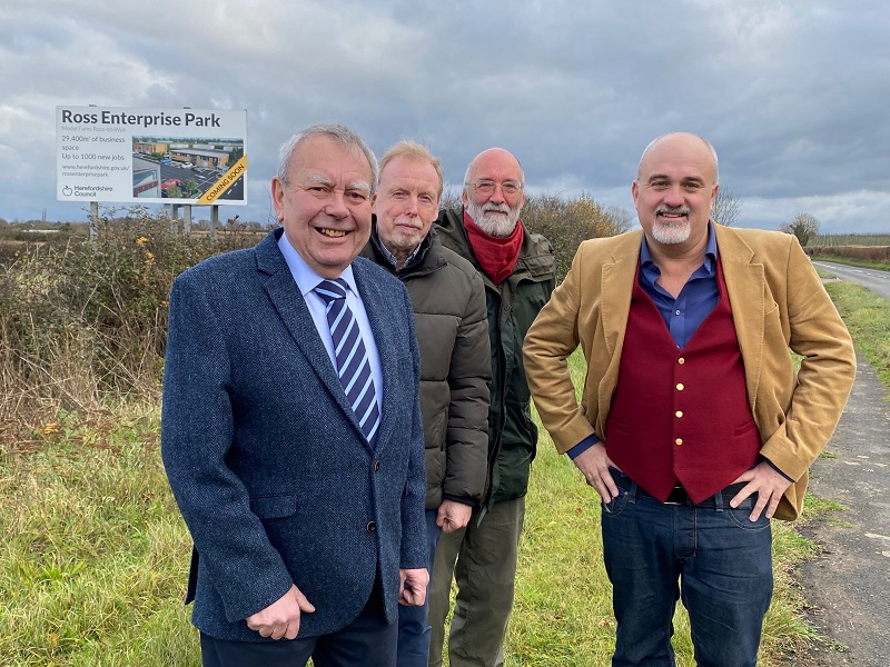 Councillors at Model farm