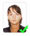 image of correct size bus pass photo