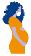 Stylised image of pregnant woman