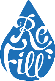Logo for Refill - water bottle filling stations