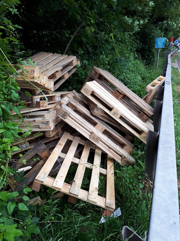 Fly tipped waste