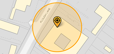 your location marker